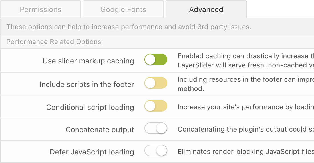 Enforced Settings